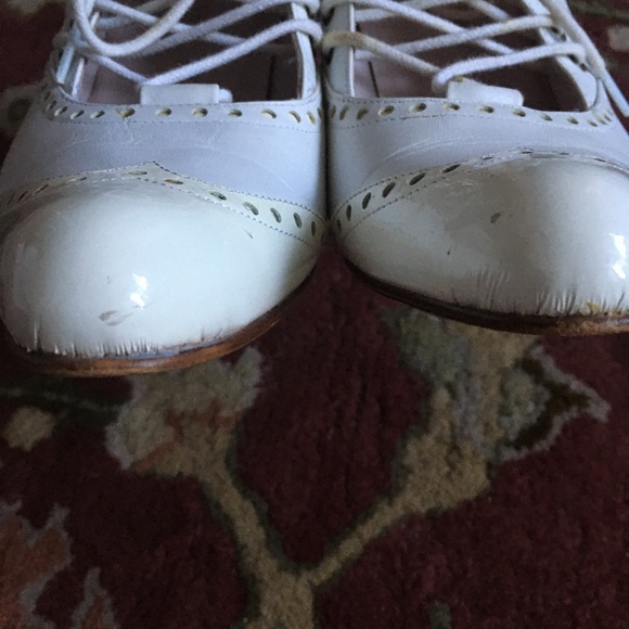 JOHN FLUEVOG Chamomile Teapots White + Ivory Shoes Size 8 - Picture 8 of 11